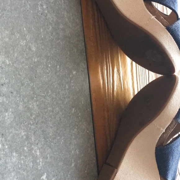 EUC Splendid jean wedge platforms - Picture 4 of 4